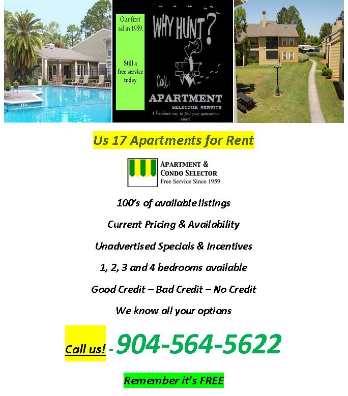 Apartments near US 17 Jacksonville Florida